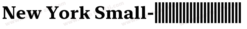New York Small字体转换